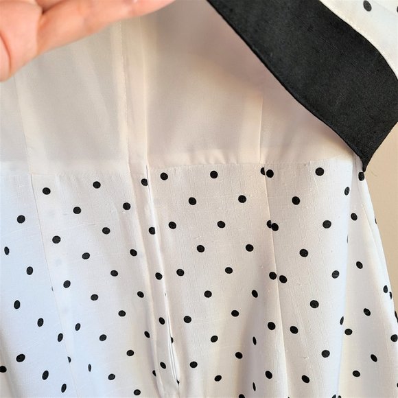 J. R Petite by Joseph Ribkoff 80s Polka Dot Dress - Picture 6 of 15